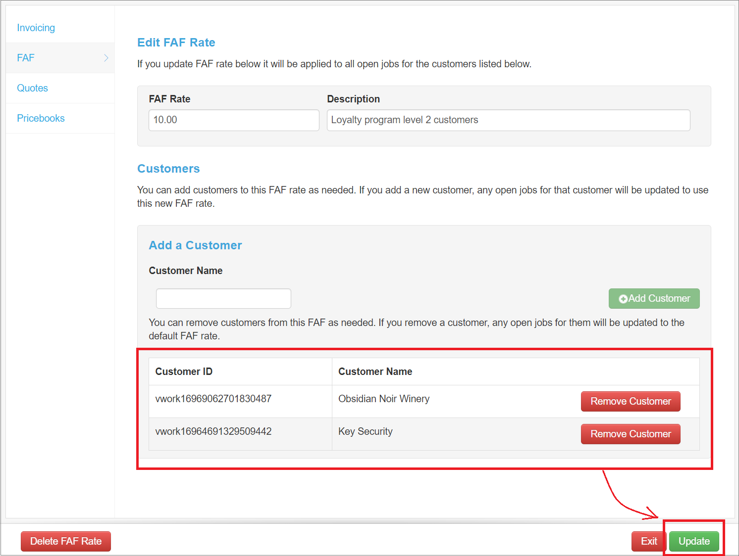Add customers to rate 4 - Customers added Update.png