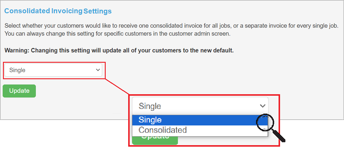 Integration settings  Invoice Consolidation section.png