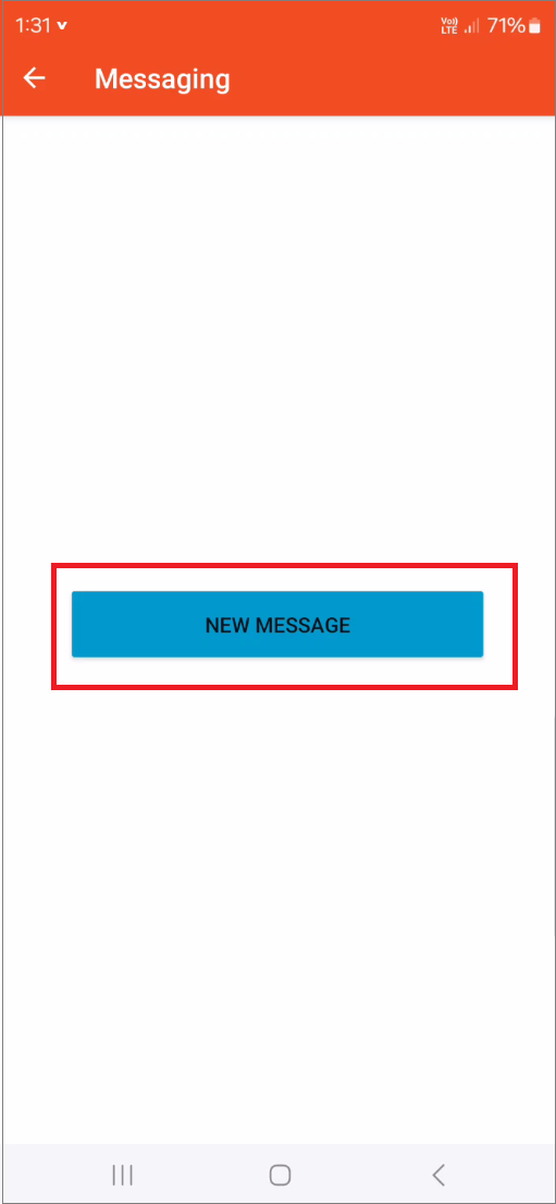 Android New Message screen with button.png