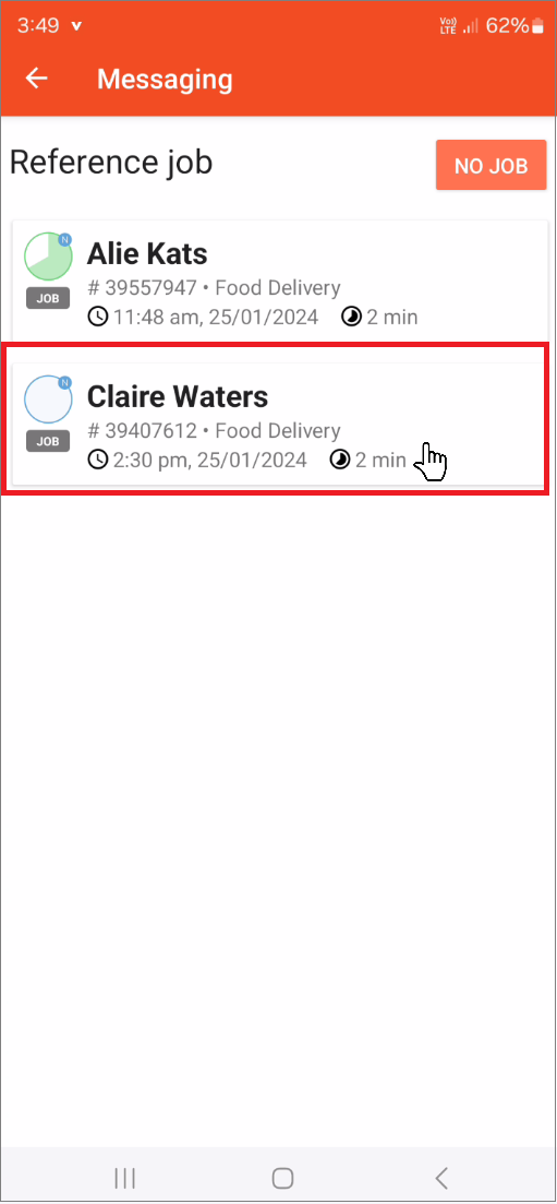 Android select job to message about.png