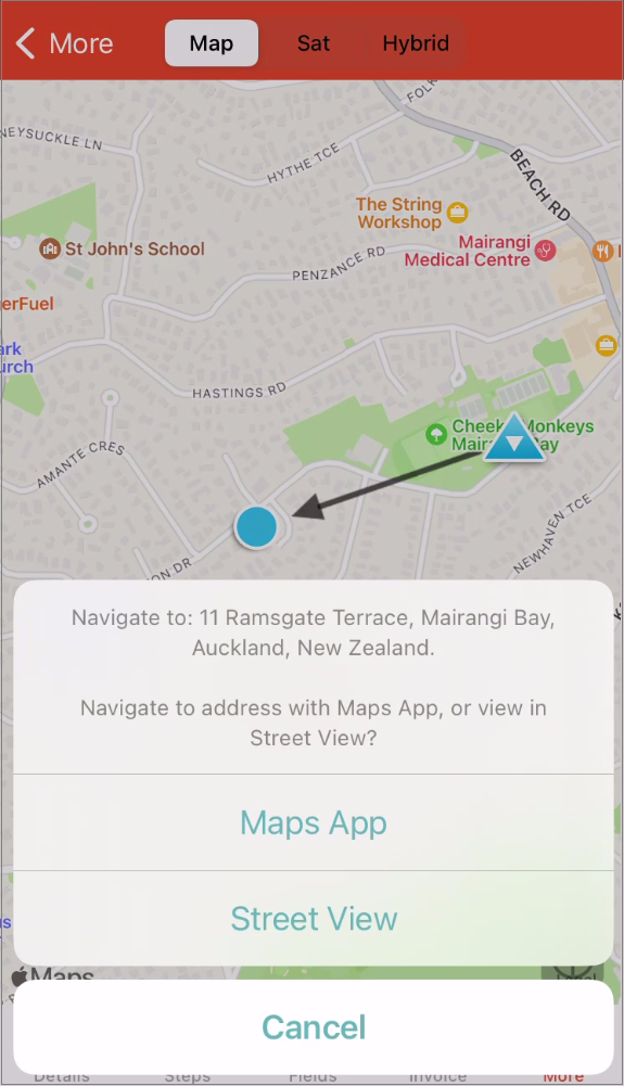 iOS navigate from map open Map App.png