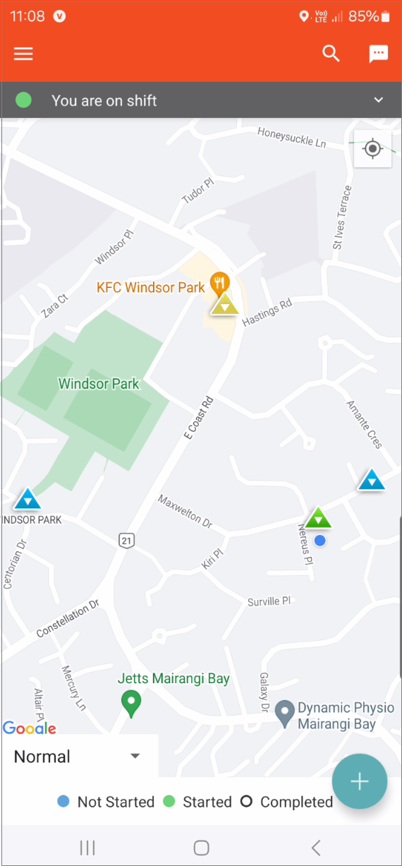 Android Jobs Map 4 jobs different statuses.png