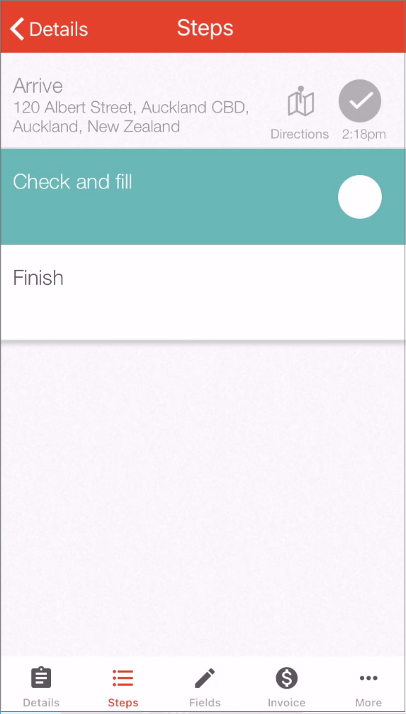 iOS Steps screen - steps in various states of completion.png