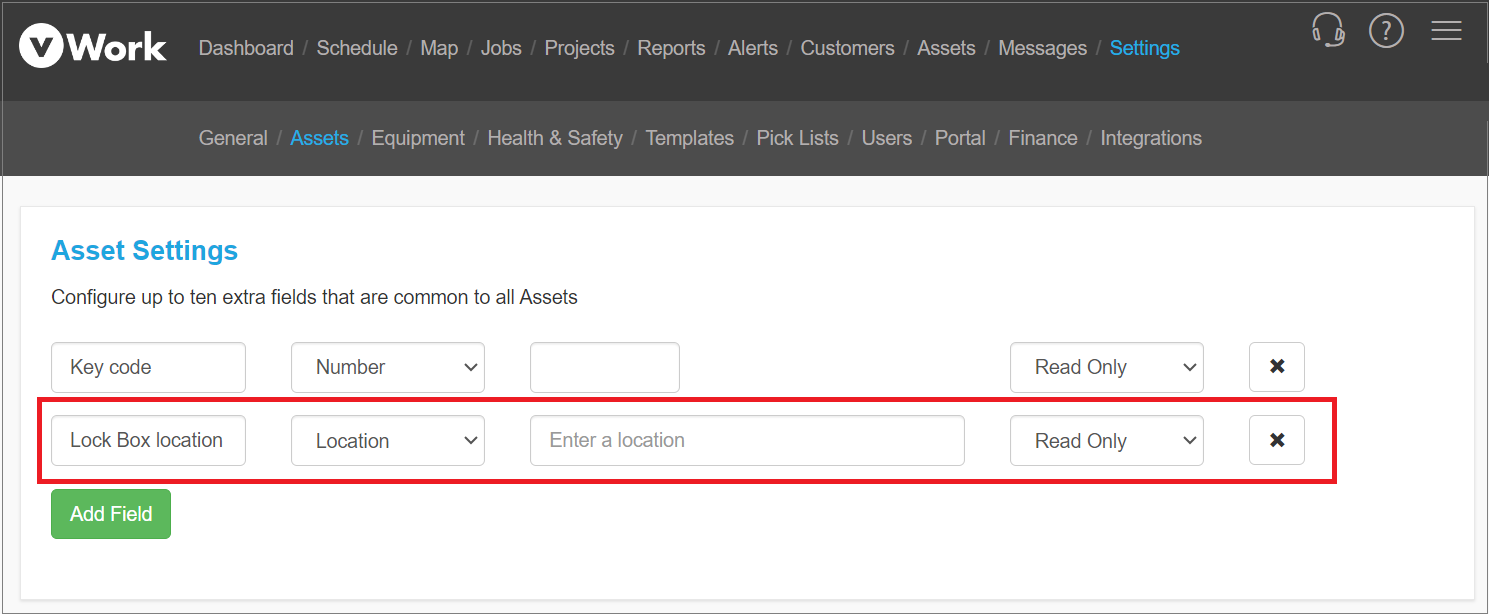Assets add new location custom field as a common field.png