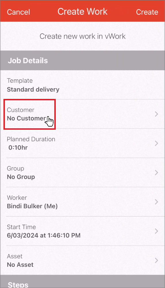 iOS create a Job Create work screen customer.png