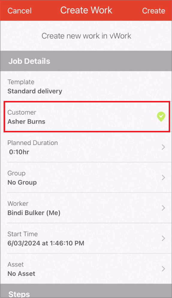 iOS create a Job Create work screen customer added.png