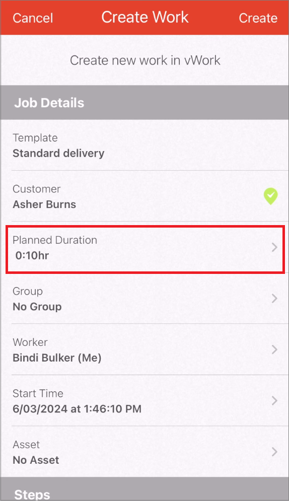 iOS create a Job Create work screen Planned Duration default.png