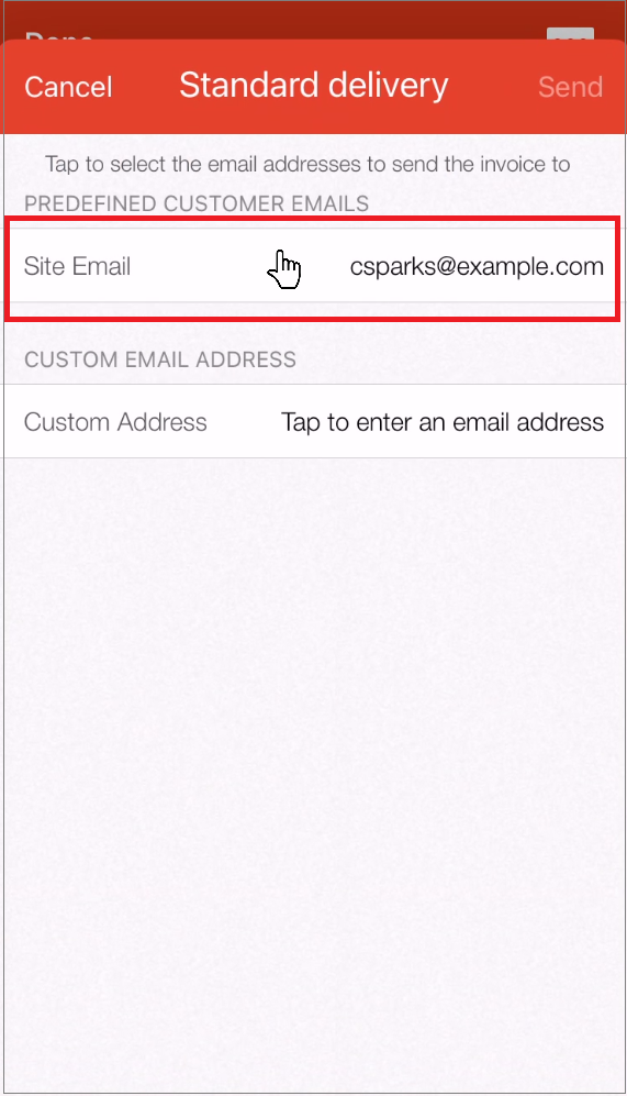 iOS tap to select email address for report.png
