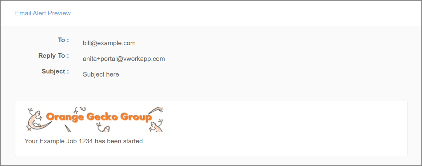 Customer Portal Job Started Alert format preview.png