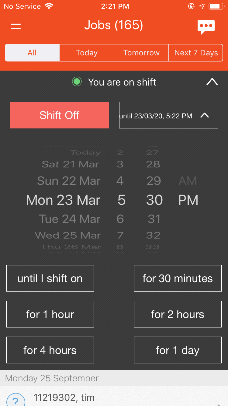 How do I set my Shift Availability on my iPhone ? vWork Support